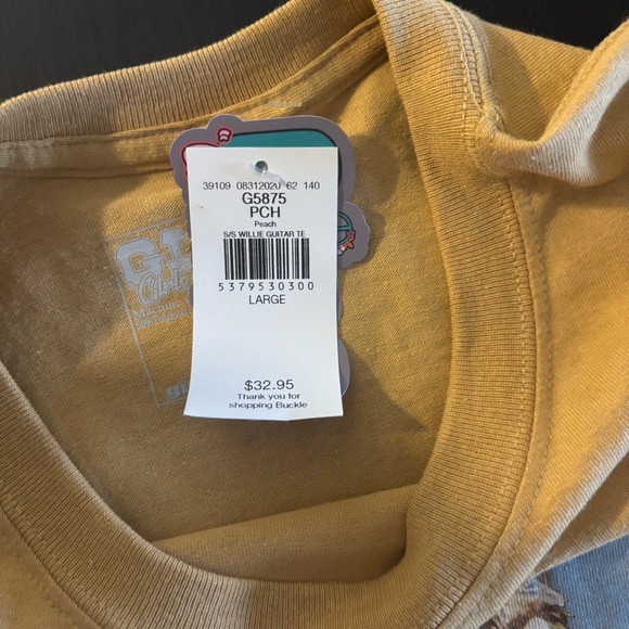 “Willie Nelson” Graphic Tan T-Shirt - Picture 6 of 9